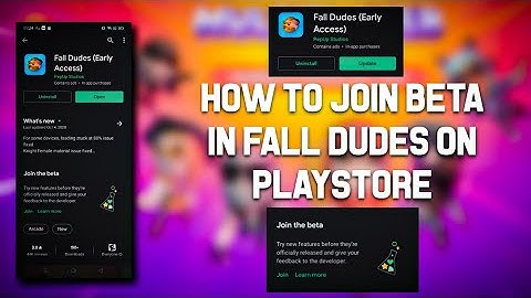 How to Join Beta In fall Dudes on Playstore | Fall Dudes Beta | Fall Dudes