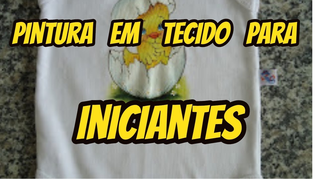 Pintura infantil em tecido para iniciante