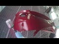 水性塗料の塗り方　Spry Painting Honda Red Pearl CromaxPro の動画、YouTube動画。
