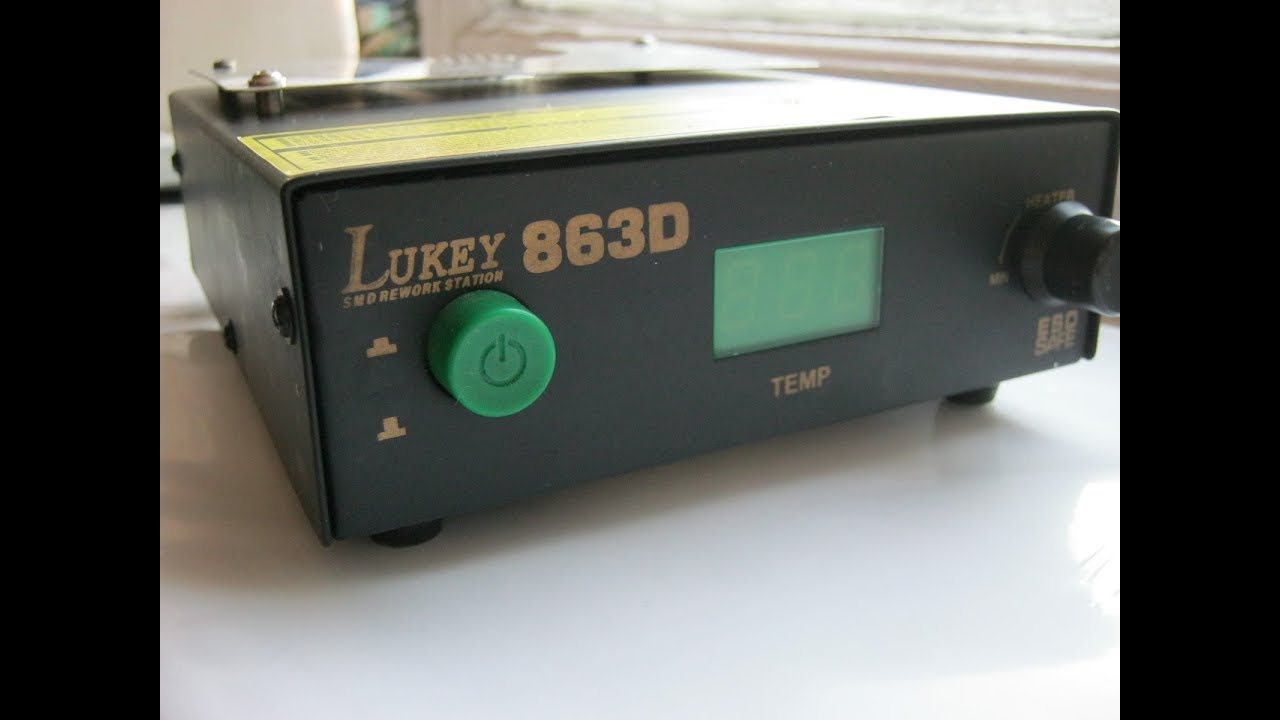 Преднагреватель Lukey 863D (нижний подогрев), Б/У, после ремонта - YouTube