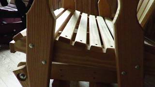 Pine Fan-Back Porch Glider at DutchCrafters Add beauty and comfort to your yard or patio with the Amish Fan-Back Single Glider, available at https://www.dutchcrafters.com/