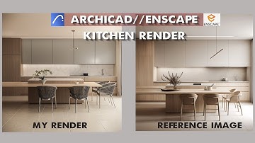 Kitchen Render with ArchiCAD & Enscape