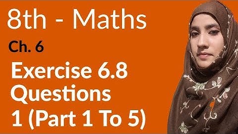 8th Class Math, Factorization,Simultaneous Equations Ex 6.8 Q 1 (part 1 to 5) - 8th Class Maths