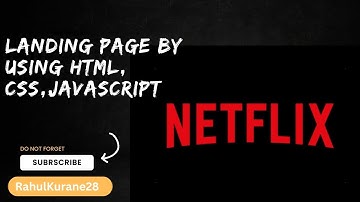 Landing Page By using html,css,javascript || Landing PAGE || Netflix #landingpage #task #vairal