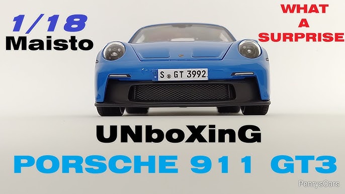 Maisto 2022 Porsche 911 GT3 Unboxing (Scale 1/18) 