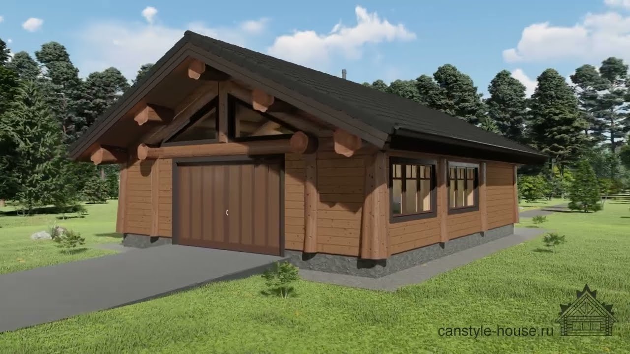 3D проекты - Деревянные дома под ключ по канадской технологии ...