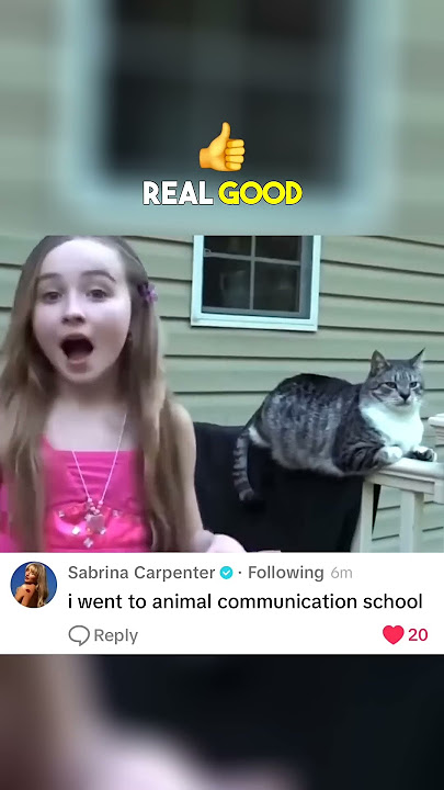 Sabrina Carpenter just joked about one of her own old videos 🐈😹😂