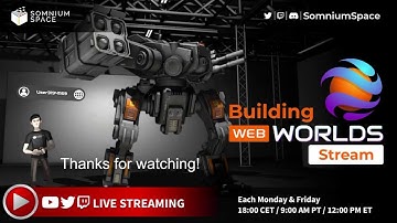 Somnium Space LIVE - Building #SomniumWebWORLDs from scratch! #SDK! #creators #VR #blockchain #NF…