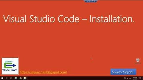Installation of Visual Studio Code