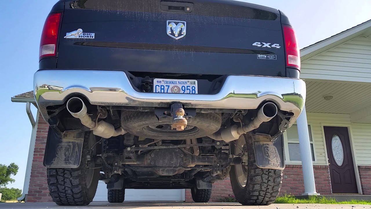 2014 ram ecodiesel factory exhaust youtube