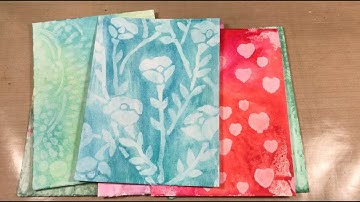 15. How to Create Texture Using Gesso - Inky Backgrounds