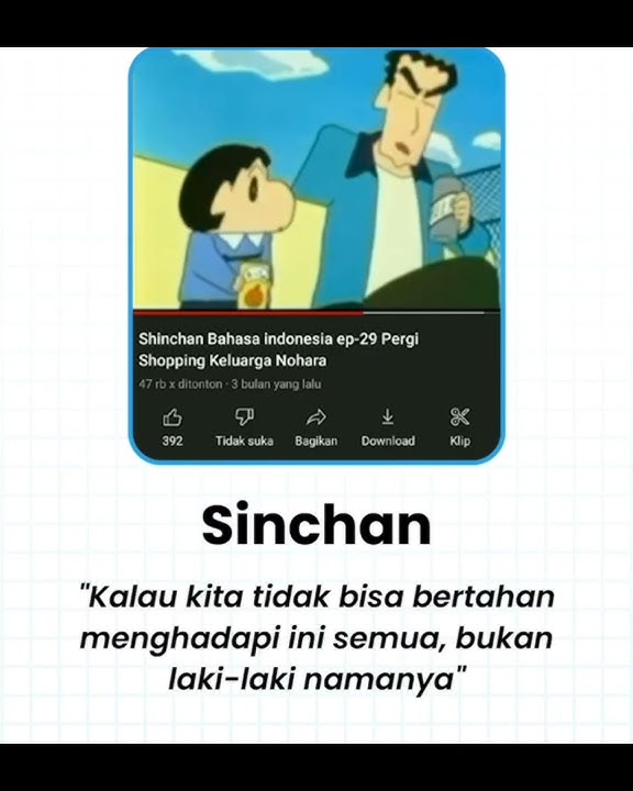 sinchan quotes #quotes #motivation #shorts #katakatabijak
