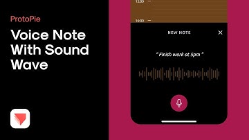 ProtoPie voice prototyping: voice note with sounds wave #new feature #voice