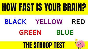 🧠 **Color Confusion IQ: Decode the Stroop Test** 🌈 I How Fast Is Your Brain