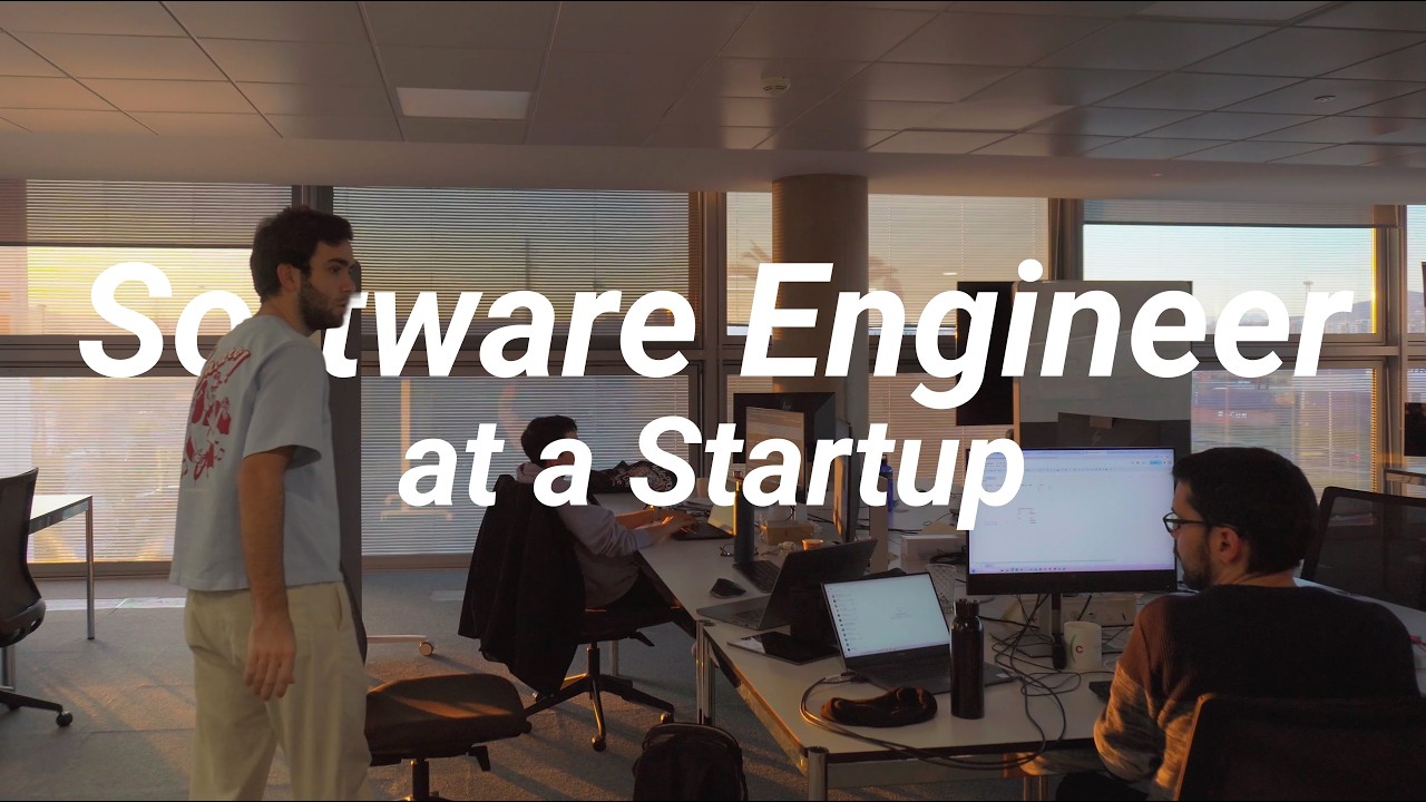 a day in the life of a software engineer at a tech startup - YouTube