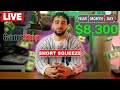Live trading making 8300 with gme