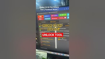 Redmi 12 4G Frp Unlock Tool Fastboot Mode 100% Done #frpbypass #frpunlock #unlocktool #fastbootmode