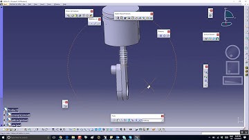 Mechanism Design, Single Cylinder Engine Segment 2 (of 3), Catia v5, Nader G. Zamani