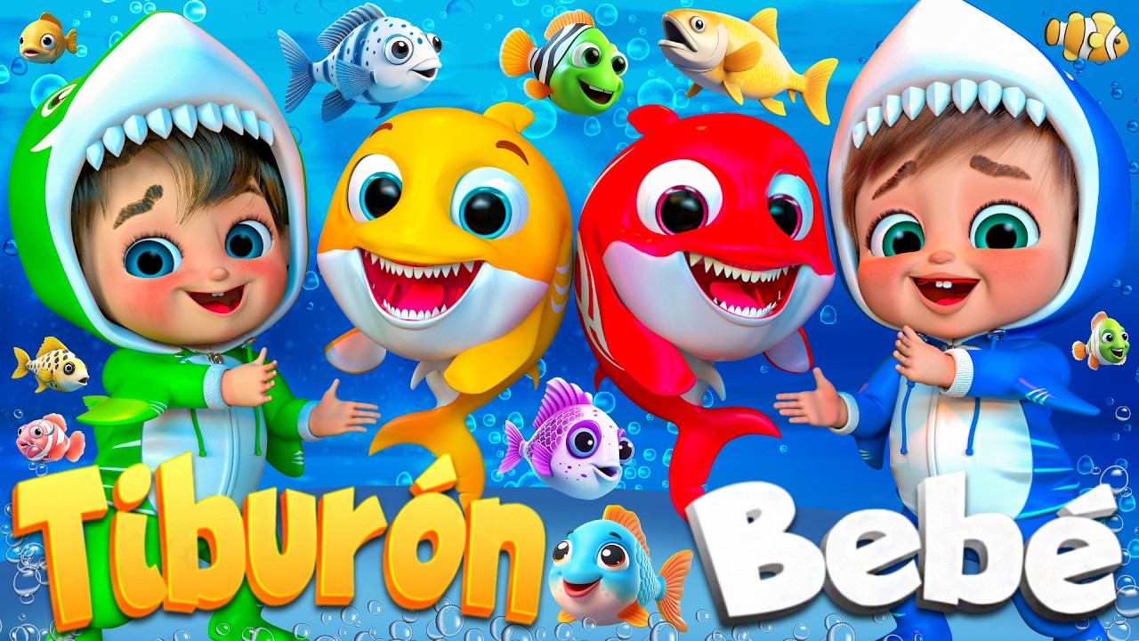 Bebé Tiburón en el Fondo del Mar | canciones infantiles y rimas infantiles  @SuperLucaEspanol