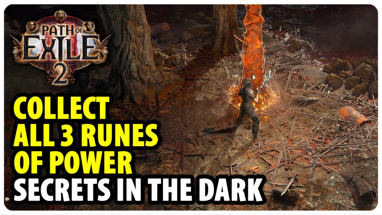 Collect All 3 Runes of Power - Secrets in the Dark | Path of Exile 2 ...