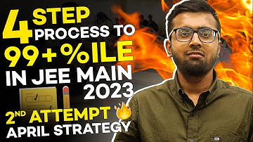4 Step🪜Process To 99%ile In JEE Main 2023 | JEE Main April Attempt Strategy🔥 #jeemain2023 #jeemains