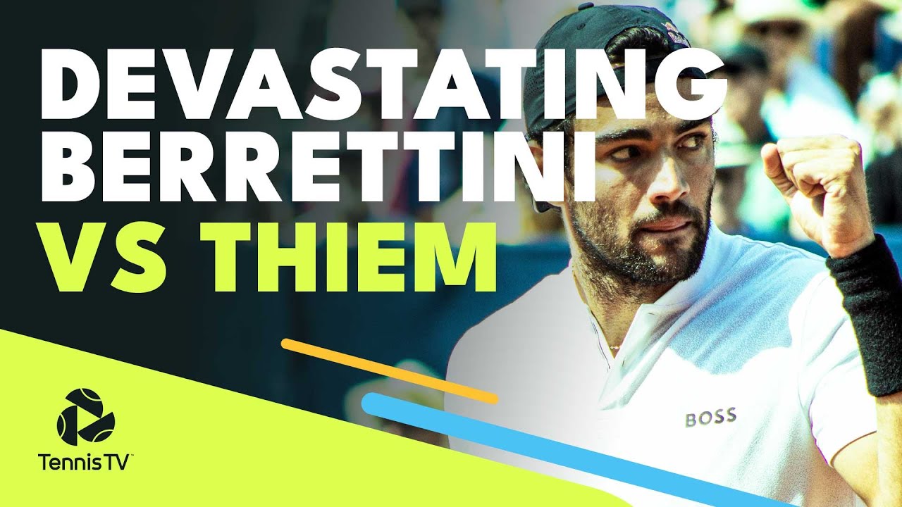 Matteo Berrettini DEVASTATING Performance vs Dominic Thiem Gstaad 2022 Highlights