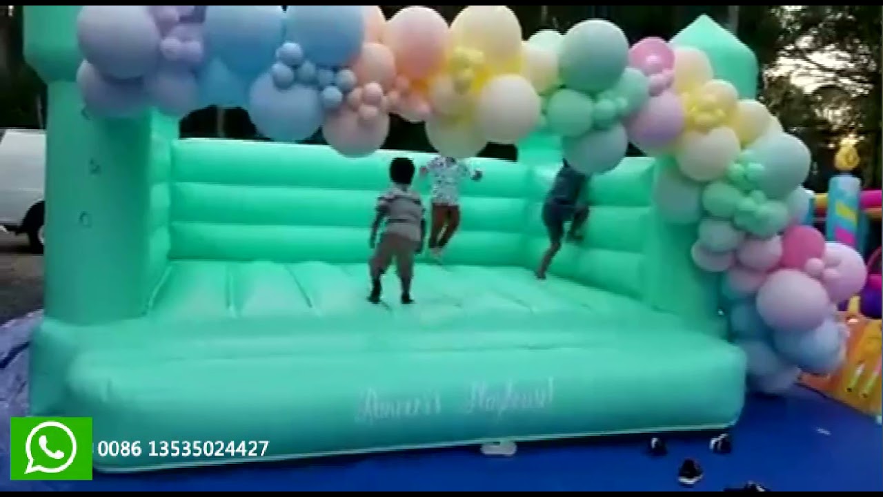 Ourtdoor party inflatable bounce house inflatable white wedding bouncer