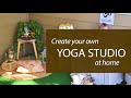 Creating yoga space at home | Home yoga studio tour