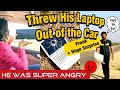 Threw his Laptop Out of the Car Prank   Destroyed + A Huge New Year Surprise 2020