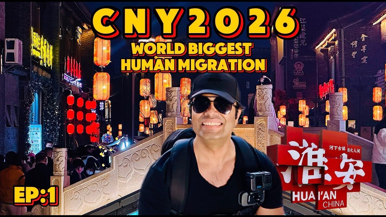 Most Insane Rush of CNY 2026 🇨🇳| Ancient Town China | Pakistanis in China #migration #travelvlog