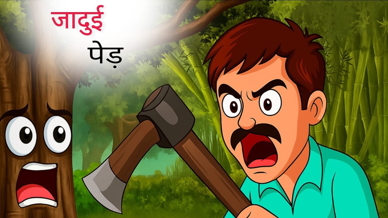 ईमानदार लकड़हारा और जादुई पेड़ | Hindi Kahani | Jadui Ped | Moral Stories