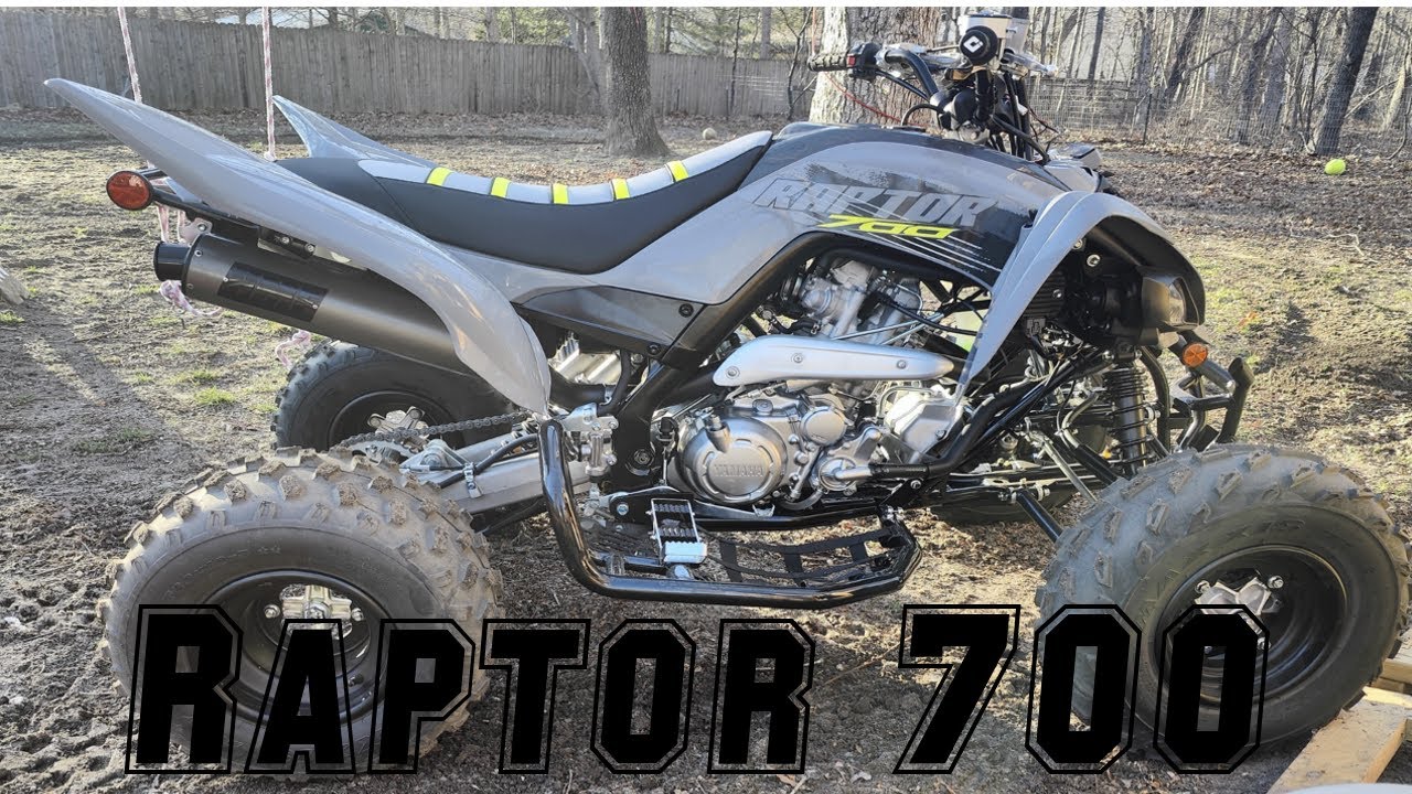 New Blacked Out HMF Full ExhaustRaptor 700 ATV. shorts YouTube