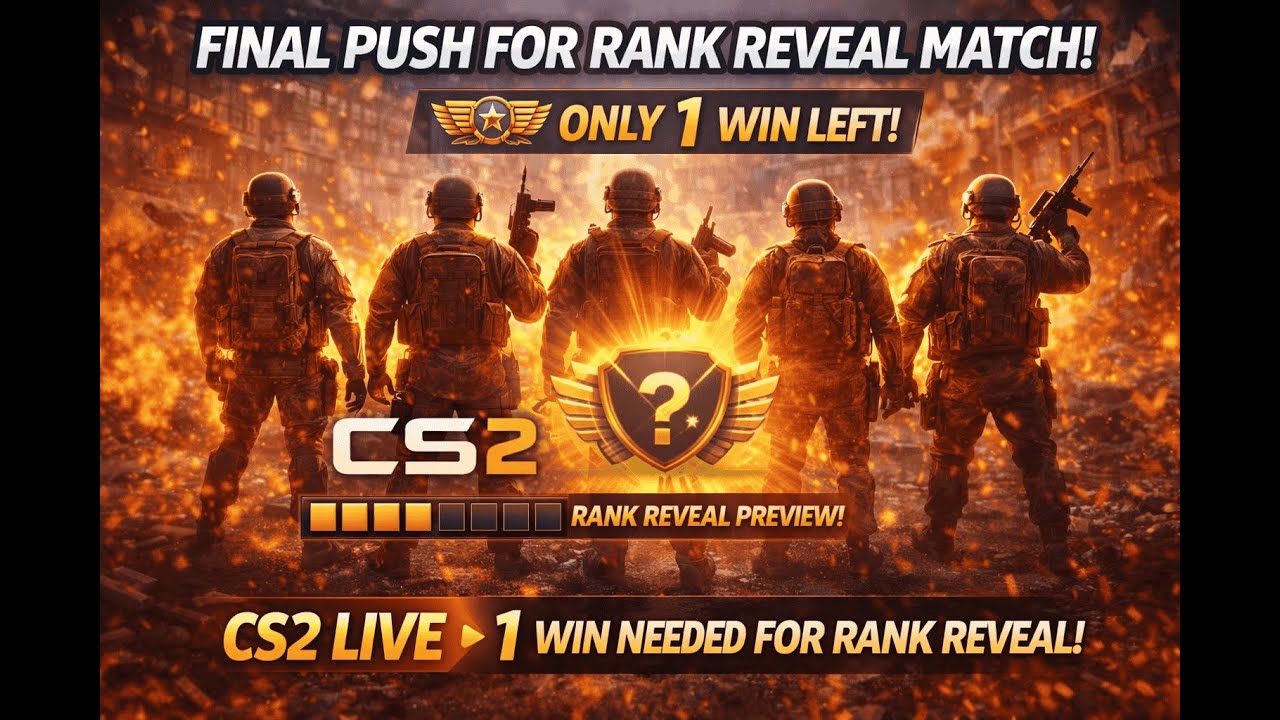 FINAL MATCH! CS2 Premier Season 4 Rank Reveal 👀 | 5 Stack LIVE - YouTube