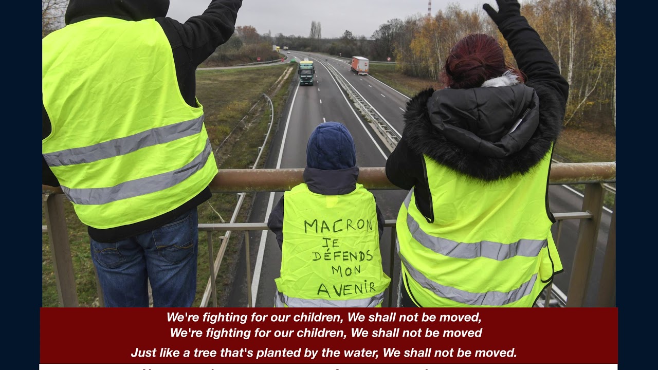Hommage à nos camarades gilets jaunes, on ne lâche rien