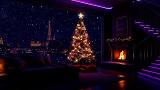Soft Piano Melodies for Stress Relief & Cozy Night Sleep 🎄 Christmas Relaxing Fireplace screenshot 1