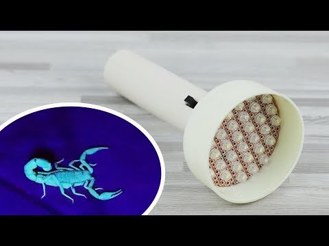 How to make UV Scorpion Detector LED Flashlight