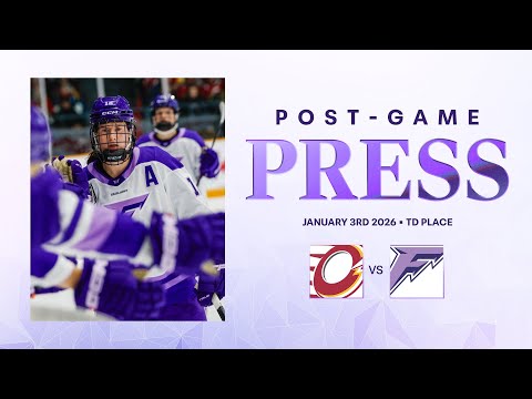 Jan. 3rd, 2026 - MIN at OTT - Minnesota Frost Post Game Press Conference