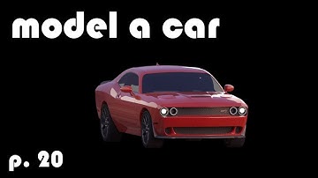 Model a 3d Car | part 20 | materials, textures, lighting, rendering
