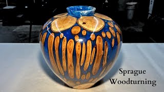 Woodturning - Beautiful Branchy Blue Bombshell! by Sprague Woodturning 32,484 views 3 months ago 1 hour, 4 minutes