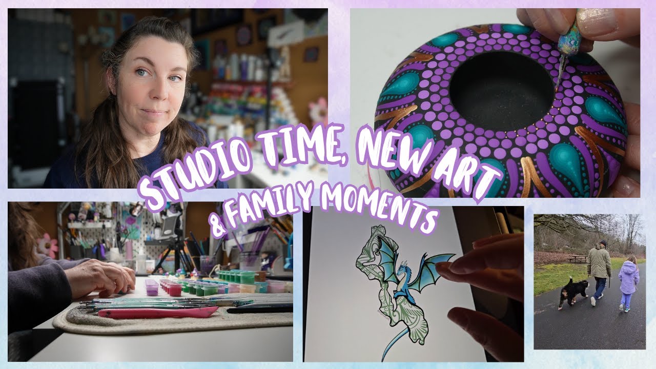 Studio Vlog #74 | Studio Time, New Art & Family Moments - YouTube