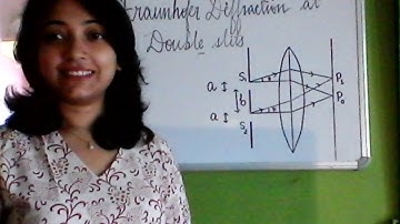 Fraunhofer diffraction at double slits:Part 1:B.Tech 1st year Physics:Online Class:24/4/20
