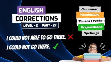 Learn English with Common Errors Level 2 Part 27 | Spotting errors | English Mistakes