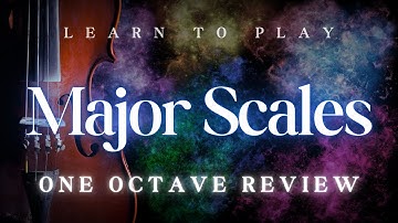 One Octave Major Violin Scales - Play Along!