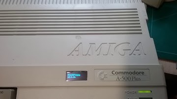 Amiga 500 and Gotek Drive and  0.91 128X32 BLUE LED Display Module Part 2