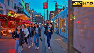 🌷Amsterdam Night Walking Tour - Spring 2022🔅An Evening in Amsterdam [4K HDR]