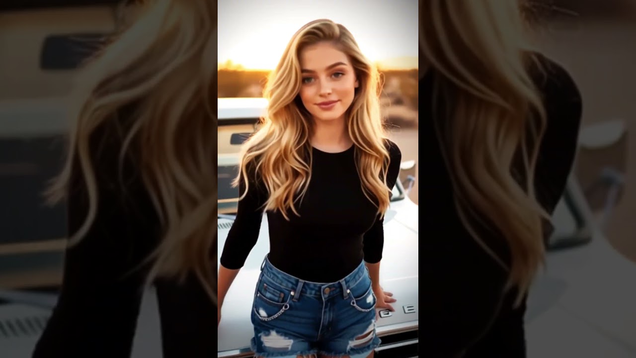 “girl attitude slow walk with cinematic zoom”