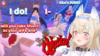 Fuwawa Crashing Shiori and Nerissa Wedding in VR is Hilarious! (Hololive)