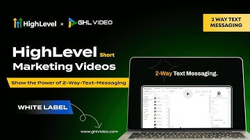 2-Way Text Messaging Marketing Video | HighLevel SMS Feature Demo
