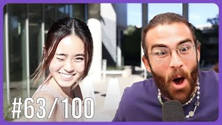 I asked out 100 girls on a date | Hasanabi Reacts