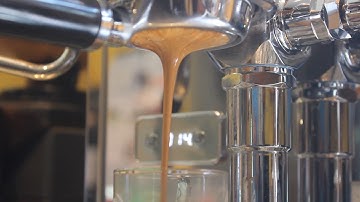 First bottomless portafilter shot on my ECM Synchronika.